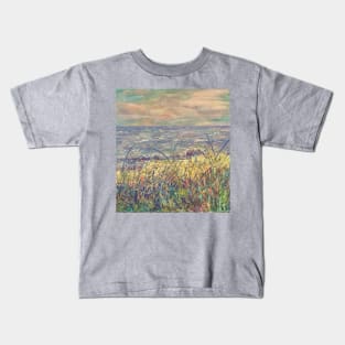 Sea view and sand dunes Kids T-Shirt